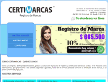 Tablet Screenshot of certimarcas.com